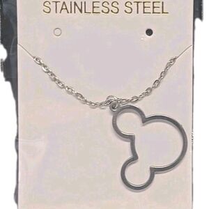 Disney Silver Mickey Mouse Necklace